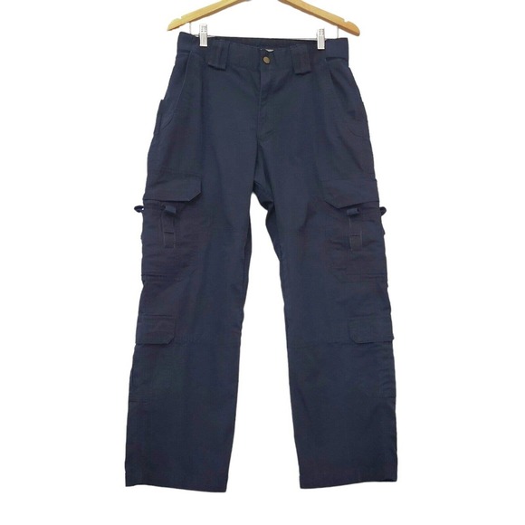 5.11 Tactical Pants 51 Tactical Mens 32x3 Ripstop Navy Blue Cargo